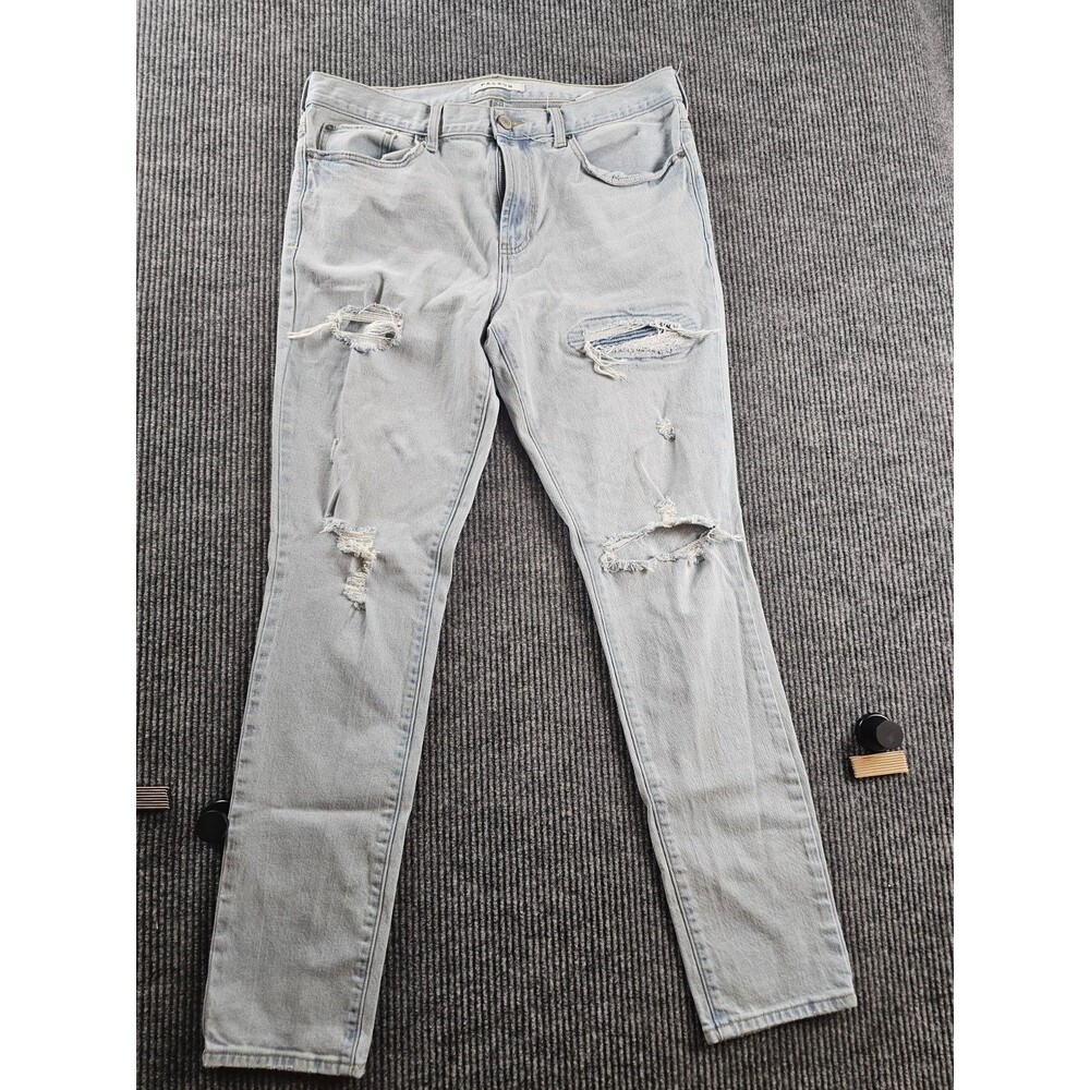 Pacsun Jeans Mens 34x32 Blue Light Wash Cotton Stretch Stacked Skinny Fit